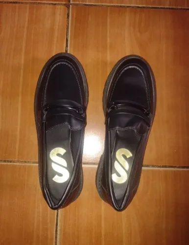 mocassim preto tamanho 38 da marca sonho dos pés NOVO