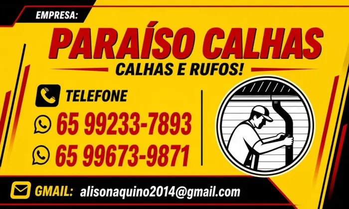 Paraíso Calhas - Fabricação e Instalação de Calhas e Rufos