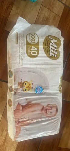 FRALDA MILI XXG 40 UNIDADES 