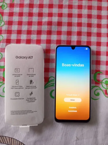 Galaxy a17 8gb ram 256 espaço interno.