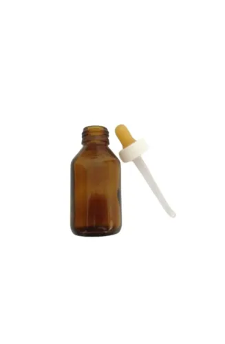 08 Unidades De Frasco Ambar De 60 Ml / Conta Gotas e Canula De Vidro