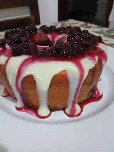 Bolo de mirtilo