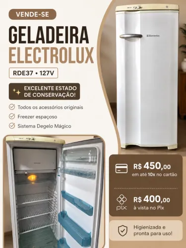 Geladeira Eletrolux 127 V