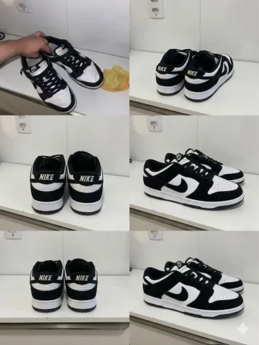 Tênis Nike dunk low suede preto tamanho 42