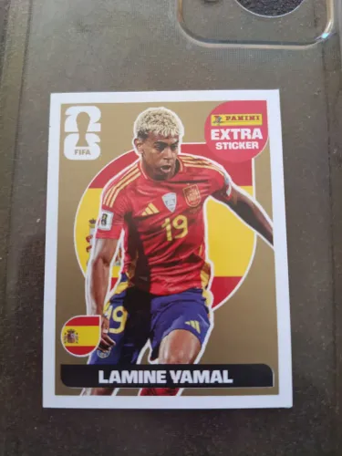 Figurinha Lamine yamal extra stickers Ouro