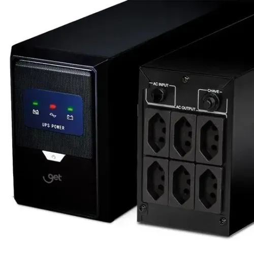 Nobreak UPS Get 1500VA Aut 115V com 6 Tomadas Frete Grátis