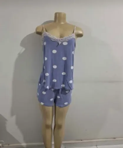 Baby doll feminino bolinhas