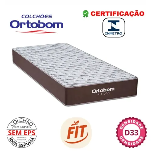 Colchão Fit D33 Solteiro 88x188x20cm Ortobom / entrega hoje