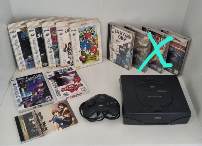 Sega Saturn + 11 jogos originais 