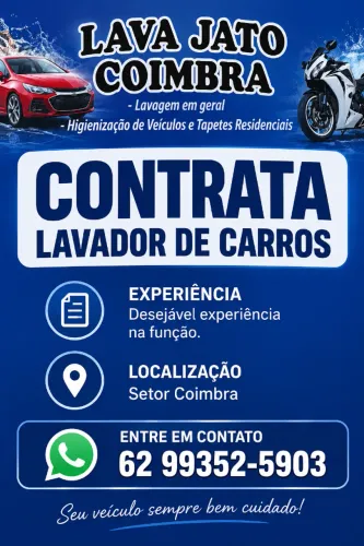 VAGA DE LAVADOR