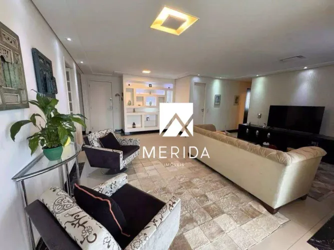 Apartamento com 3 dormitórios para alugar, 124 m² por R$ 6.774,78/mês - Campestre - Santo