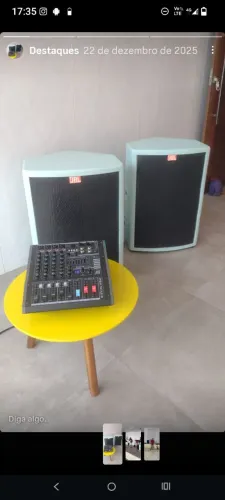 Aparelho de som para pequenos eventos jbl