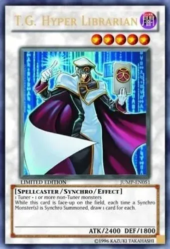 Yugioh!!! T.G. Hyper Librarian JUMP-EN051 Ultra Rare