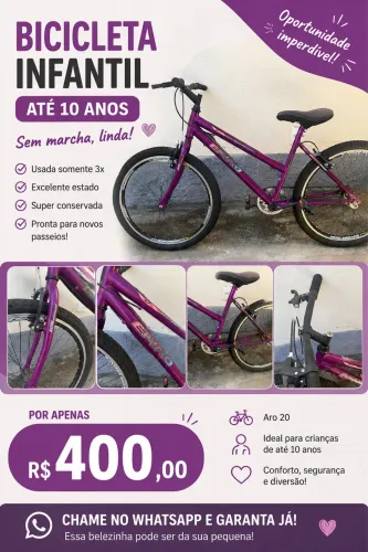? BICICLETA INFANTIL À VENDA! ?