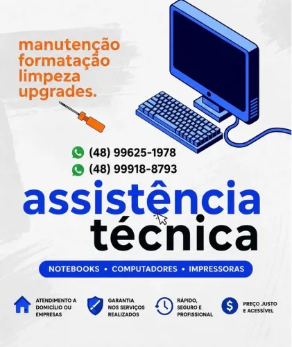 Assistência técnica Notebook Computador Impressora