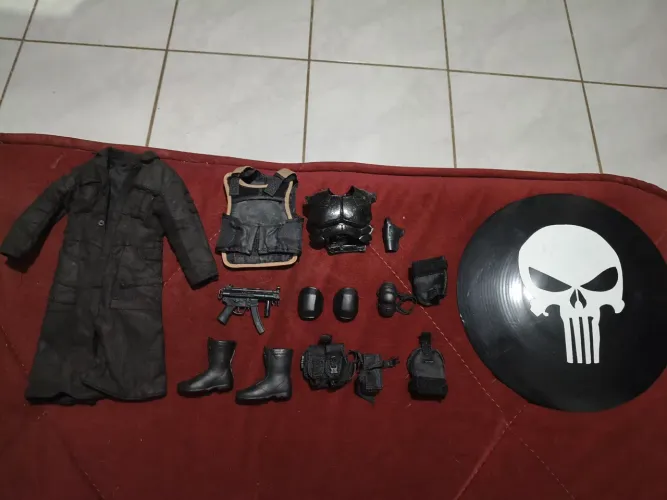 Kit de acessórios justiceiro 1/6