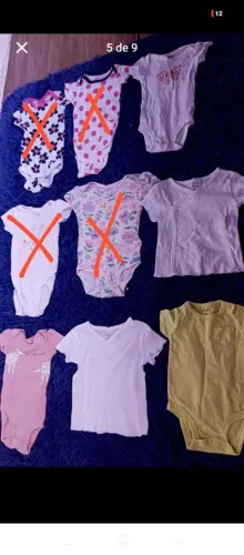 Lote carter's 0-3 meses 17 peças(que restaram)