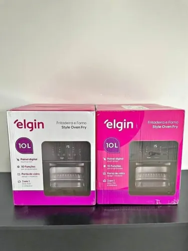 Fritadeira e Forno Elétrico Style Oven Fry 3 em 1 Elgin 10L 1400W Nova a Pronta Entrega