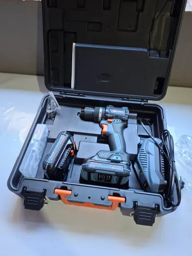 Parafusadeira Furadeira Impacto Brushless Slim Ancora Tools 20v com 126 Acessórios