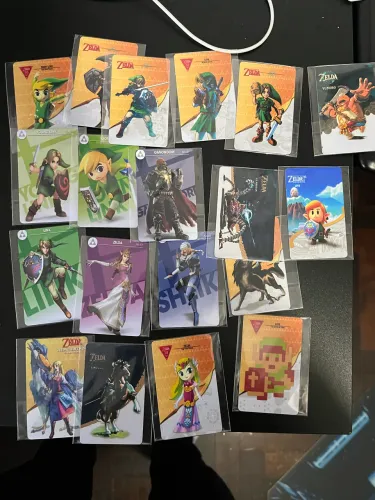 Kit Completo 33 Cartões Amiibo Zelda Coleção Total Tears Of The Kingdom Breath Of The Wild