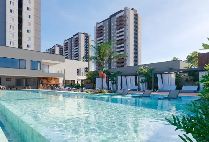 Apartamento com varanda gourmet (2 quartos e 1 suíte) - Troco por Carro