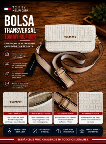 Bolsa feminina Tommy Hilfiger original