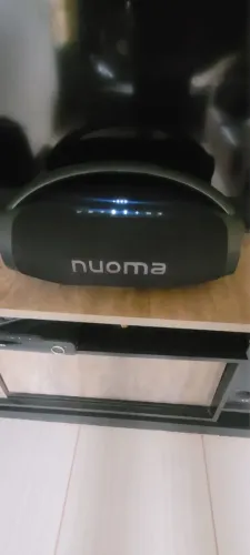 Caixa de Som Boombox Nuoma 200W + 2 Microfones 