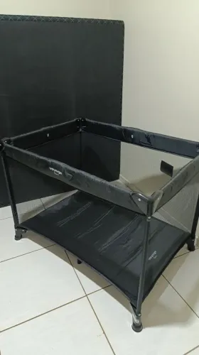 Berço Portátil Voyage Baru Preto - Estado de Novo (Com Bolsa Original)