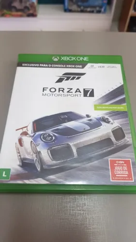 FORZA MOTORSPORT 7 - XBOX ONE - MÍDIA FÍSICA - USADO - NACIONAL - ORIGINAL - TESTADO
