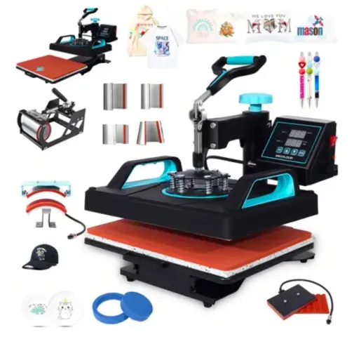 Prensa Térmica Mecolour 10 Em 1 Com Gaveta Deslizante Máquina De Sublimação Multifuncional