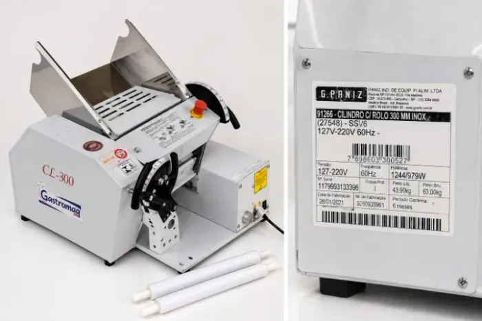 Cilindro Laminador de Massa Gastromaq CL-300 Profissional