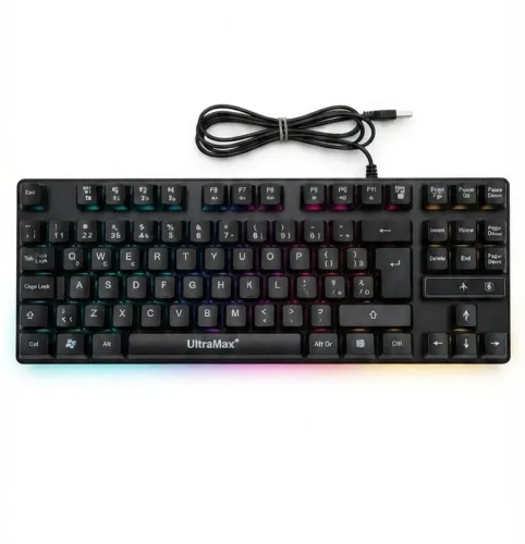 Teclado Led USB semi-mecânico 75% em perfeito estado!!