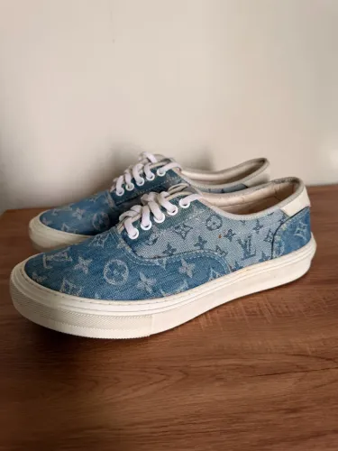 tênis masculino louis vuitton trocadero denim 39
