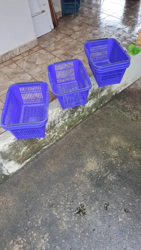 Cestas Organizadoras, plástico, para usar na feira ou supermercado