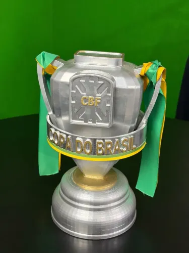 Troféu da Copa do Brasil 30cm realista, Impressão 3d