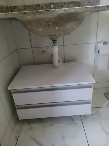 Gabinete banheiro 60cm rodinha
