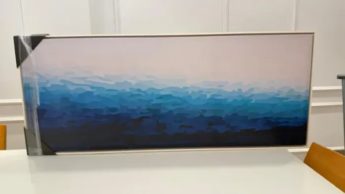 Quadro Praia Abstrata Panorâmica - Urban Arts 120cmx48cm