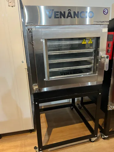 Forno industrial turbo elétrico 5 telas 380v trifásico - pronta entrega