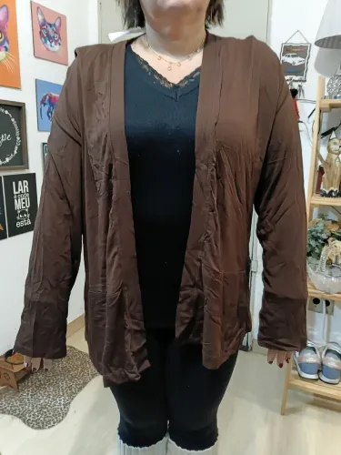 Vendo um casaco feminino cardigan viscolycra