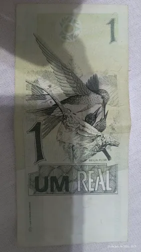 Cédula de R$1,00 por R$ 1.000,00