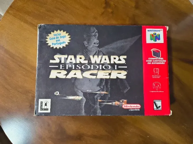 Caixa do jogo Star Wars Episódio I Racer - Nintendo 64 (big box) Grandiente