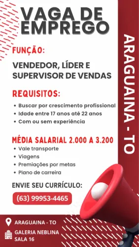 VAGA DE EMPREGO