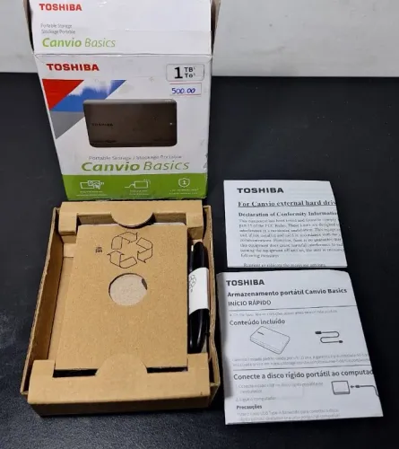 HD externo TOSHIBA 1TB NOVO