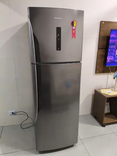 Geladeira em inox, funcionando perfeitamente - Entrego 