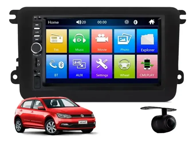 Central Multimidia Mp5 Base Volkswagen Gol G7 2022 2023