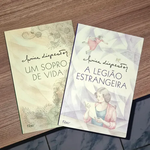 Livros A Legião Estrangeira e Um Sopro de Vida da Clarice Lispector
