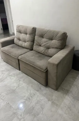 Sofá Retrátil Cinza!?