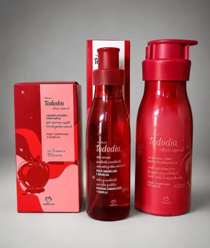Kit Natura Tododia - Maçã Caramelada e Baunilha