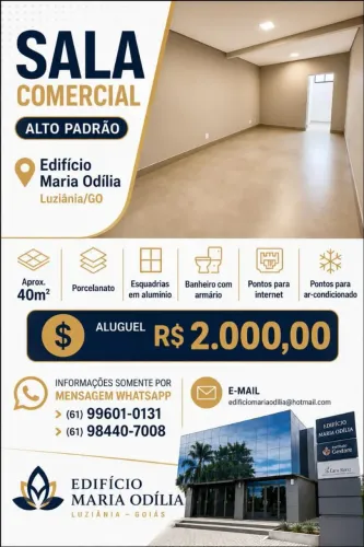 Sala para locação