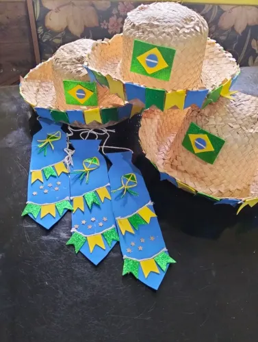 Chapéu festa junina gravatinha